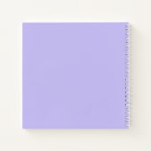 Carnet Nom des fleurs mignonnes pastel violet (Dos)