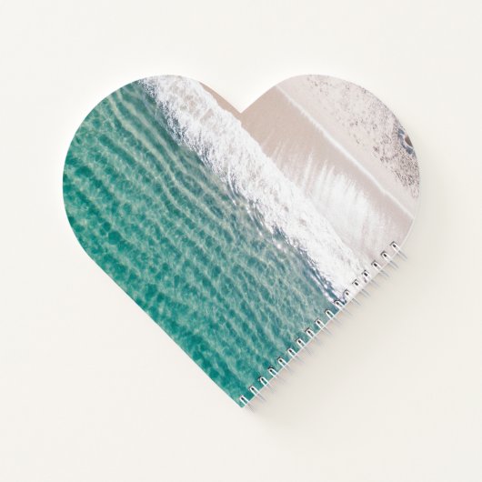 Carnet Nom des vagues de plage paisible (Dos)