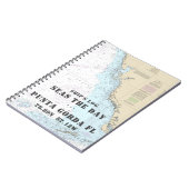 Carnet Nom du bateau FL Carte nautique de la côte du golf (Côté gauche)