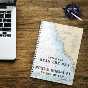 Carnet Nom du bateau FL Carte nautique de la côte du golf