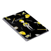 Carnet Nom du boite de camion de construction jaune migno (Côté Droit)