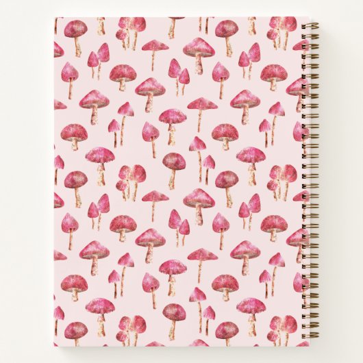 Carnet Nom du champignon d'aquarelle (Dos)