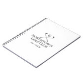 Carnet Nom du club de golf classique personnalisé (Côté gauche)