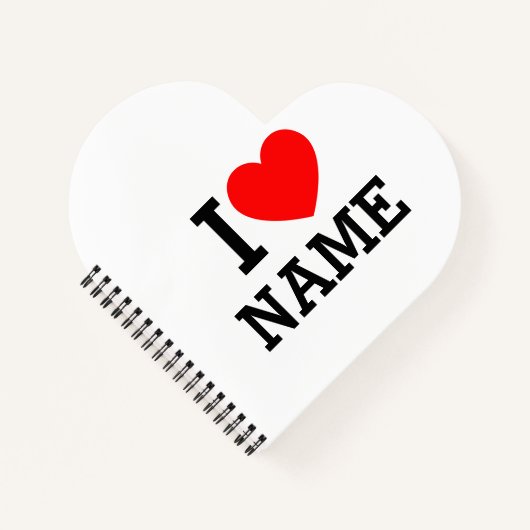 Carnet Nom du coeur (Devant)