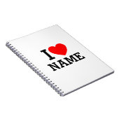 Carnet Nom du coeur (Côté Droit)