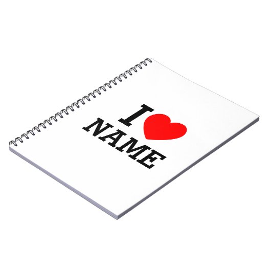 Carnet Nom du coeur (Côté gauche)