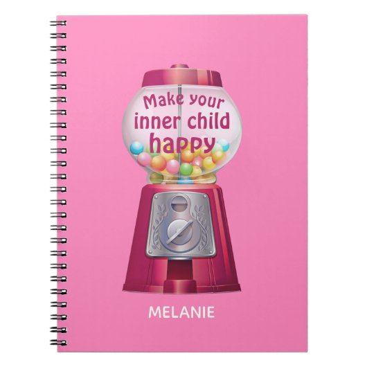 Carnet Nom du devis enfant interne de la machine à gumbal (Devant)