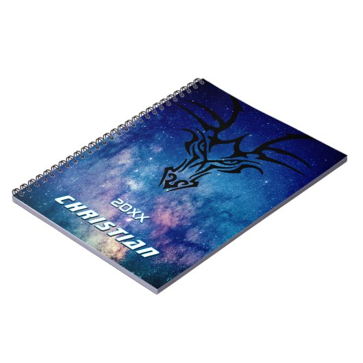 Carnet Nom du dragon spatial galaxy (Côté gauche)