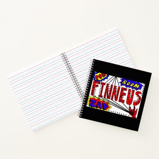 Carnet Nom du garçon Finneus Spider Super Powers (Intérieur)