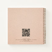 Carnet Nom du logo de l'entreprise Code QR Cuir synthétiq (Dos)