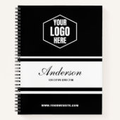 Carnet Nom du logo de l'entreprise Titre du script Cadeau (Devant)