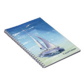 Carnet Nom du monogramme du bateau nautique (Côté Droit)