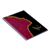 Carnet Nom Du Monogramme Face De La Parties scintillant N (Côté Droit)