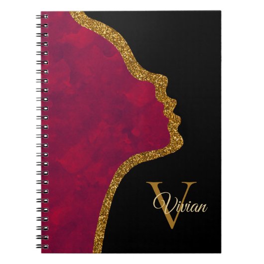 Carnet Nom Du Monogramme Face De La Parties scintillant N (Devant)
