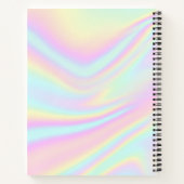 Carnet Nom du monogramme holographique esthétique (Dos)