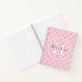 Carnet Nom du monogramme Initiales Parties scintillant de (Intérieur)