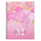 Carnet Nom du monogramme Parties scintillant initiale en  (Devant)