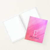 Carnet Nom du monogramme Pink Sketpad (Intérieur)