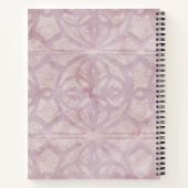 Carnet Nom du monogramme rose (Dos)