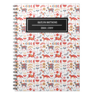 Carnet Nom du Motif animal de léopard élégant