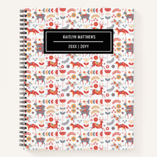 Carnet Nom du Motif animal de léopard élégant