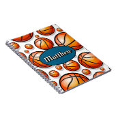 Carnet Nom du motif de basket-ball (Côté Droit)