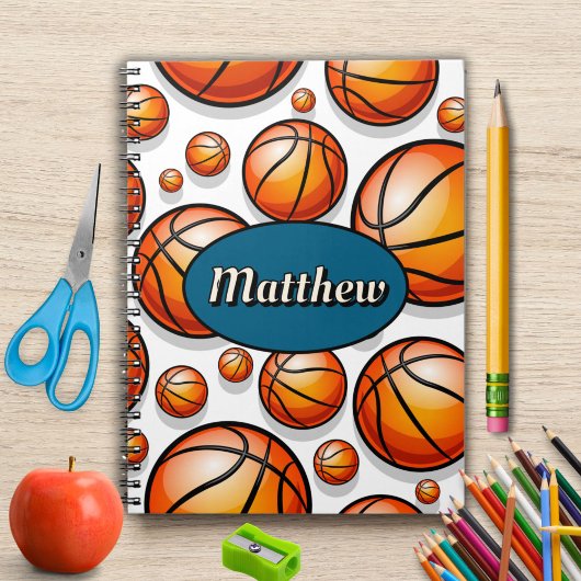 Carnet Nom du motif de basket-ball