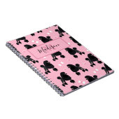 Carnet Nom du Motif et Monogramme des caniches et des vac (Côté Droit)