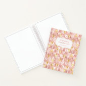 Carnet Nom du Motif Géométrique Shimmer rose pâle (Intérieur)