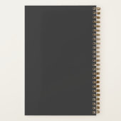 Carnet Nom du script de calligraphie minimale simple Phot (Verso)
