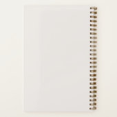 Carnet Nom du script de calligraphie neutre minimale simp (Verso)