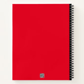 Carnet Nom du script d'objet personnalisé Simple Red (Dos)