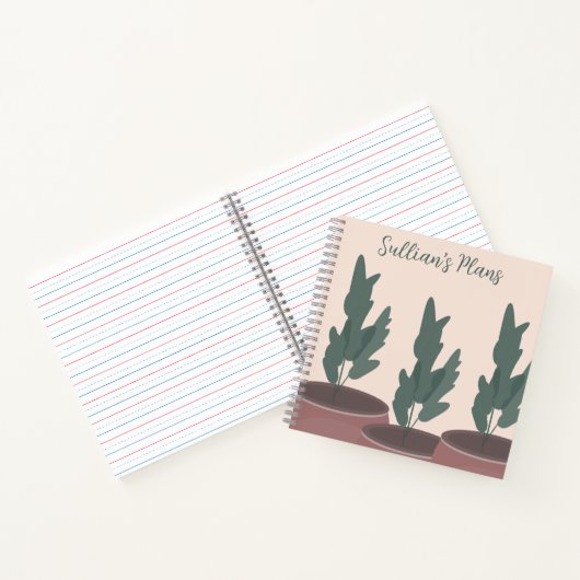 Carnet Nom du script pour plantes en pot (Intérieur)