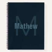 Carnet Nom éditable moderne (Devant)