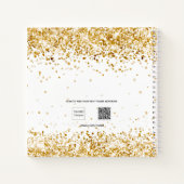 Carnet Nom en or blanc (Dos)
