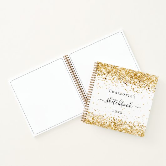 Carnet Nom en or blanc (Intérieur)