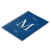 Carnet Nom et année Monogramme (Côté gauche)