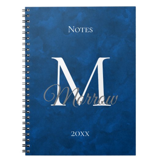 Carnet Nom et année Monogramme (Devant)