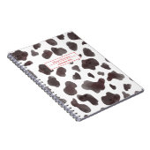 Carnet Nom et sujet de l'impression de vache (Côté Droit)