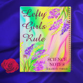 Carnet Nom floral Abstrait à gauche Objet