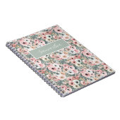 Carnet Nom floral rose (Côté Droit)
