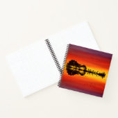 Carnet Nom guitariste orange moderne Aquarelle (Intérieur)