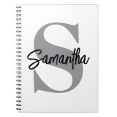 Carnet Nom initial du monogramme (Devant)