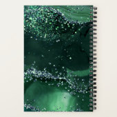 Carnet Nom initial du monogramme en marbre vert (Verso)