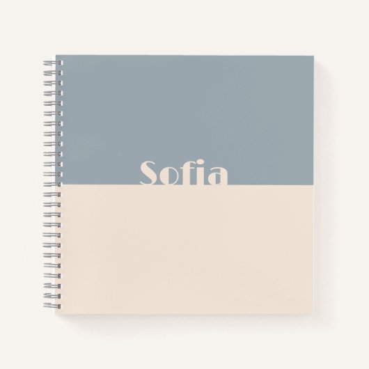 Carnet Nom initial personnalisé l Nettoyer un script simp (Devant)