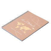 Carnet Nom manuscrit élégant Dusty Rose (Côté gauche)