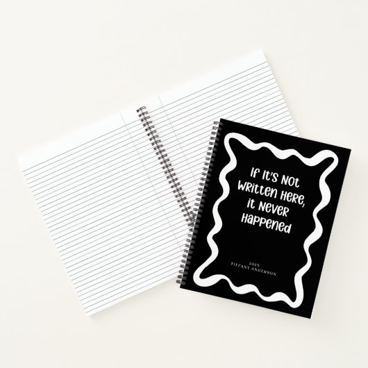 Carnet Nom minimal drôle d'un collègue étudiant Année (Intérieur)
