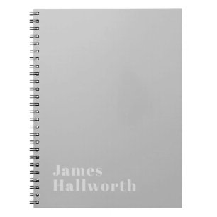 Carnet Nom minimaliste rétro moderne (ou autre texte)