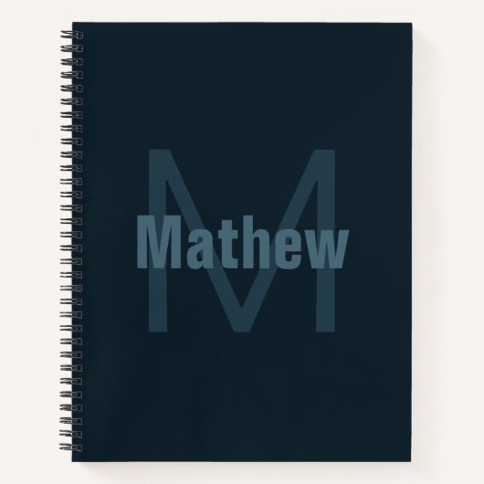 Carnet Nom modifiable moderne (Devant)