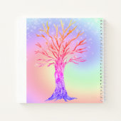 Carnet Nom Monogram Girly Rainbow Sparkles Sketchbook (Dos)